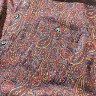 80's "made in ITALY" countess MARA 総柄 レーヨン L/S シャツ