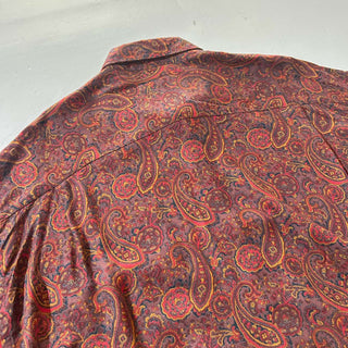 80's "made in ITALY" countess MARA 総柄 レーヨン L/S シャツ