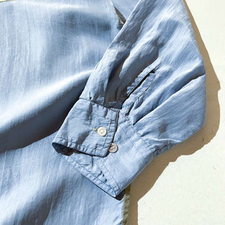 90's Bellissimo クレイジーパターン ダブルポケット シルク L/S シャツ