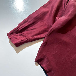 90's The silk shirt company クレイジーパターン シルク L/S シャツ