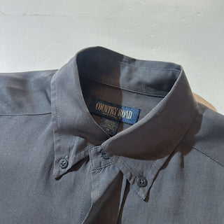 90's "made in AUSTRALIA" COUNTRY ROAD ボタンダウン ヘビーシルク L/S シャツ