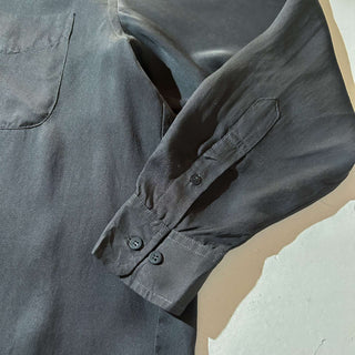 90's "made in AUSTRALIA" COUNTRY ROAD ボタンダウン ヘビーシルク L/S シャツ