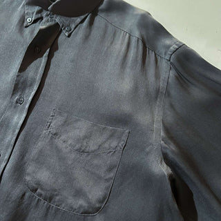 90's "made in AUSTRALIA" COUNTRY ROAD ボタンダウン ヘビーシルク L/S シャツ