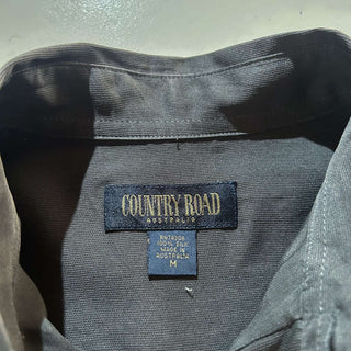 90's "made in AUSTRALIA" COUNTRY ROAD ボタンダウン ヘビーシルク L/S シャツ