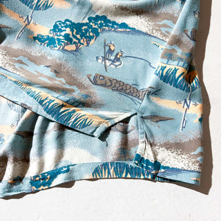 columbia レーヨン 開襟 総柄 S/S シャツ