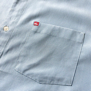 00's quicksilver レーヨン ウィンドウチェック S/S シャツ