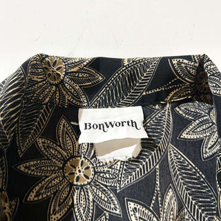 90's BON WORTH 花柄 開襟 S/S シャツ