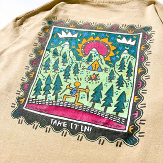 90's Funky Town Sports Wear アートプリント Tシャツ