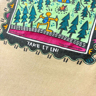 90's Funky Town Sports Wear アートプリント Tシャツ