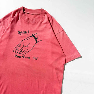 80's Penn Burn ハンドサイン プリント Tシャツ
