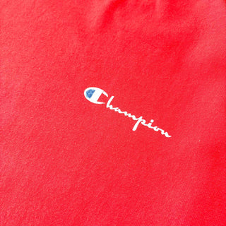 90's "MADE IN USA" Champion ロゴ プリント Tシャツ (レッド)