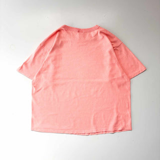 90's "MADE IN USA" Champion ロゴプリント フェード Tシャツ (ピンク)