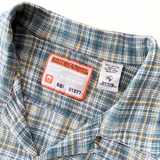 00's BUGLE BOY コットンガーゼ チェック オープンカラー S/S シャツ