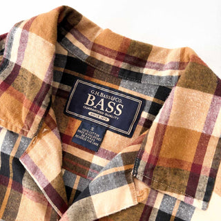 00's G.H.BASS オーバーサイズド チェック オープンカラー S/S シャツ
