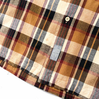 00's G.H.BASS オーバーサイズド チェック オープンカラー S/S シャツ