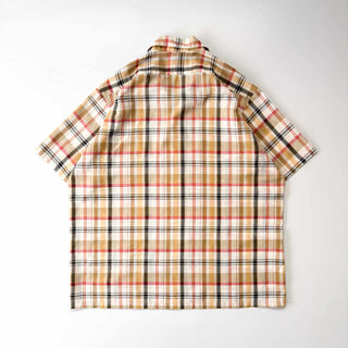 ～70's "MADE IN USA" Sears チェック オープンカラー S/S シャツ