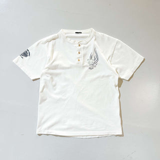 80's～90's Harley Davidson ヘンリーネック ワンポイント Tシャツ