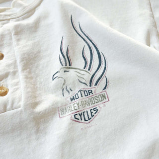 80's～90's Harley Davidson ヘンリーネック ワンポイント Tシャツ