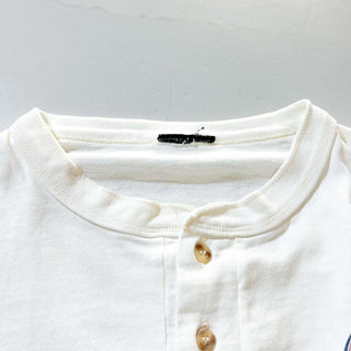 80's～90's Harley Davidson ヘンリーネック ワンポイント Tシャツ