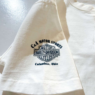 80's～90's Harley Davidson ヘンリーネック ワンポイント Tシャツ