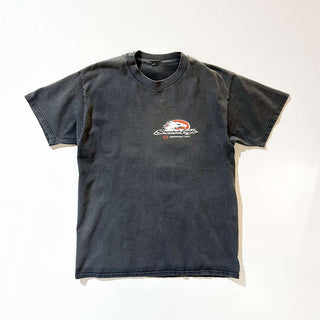 00's Harley Davidson ワンポイント フェード プリント Tシャツ