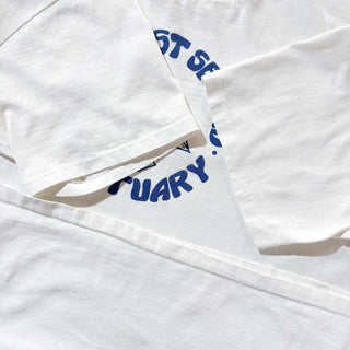 90's ペリカン カレッジ風プリント Tシャツ