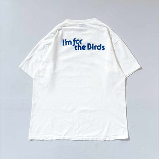 90's ペリカン カレッジ風プリント Tシャツ