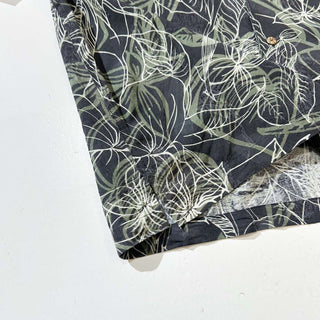 00's IZOD GOLF 総柄 オープンカラー ヘビーシルク S/S シャツ