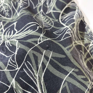 00's IZOD GOLF 総柄 オープンカラー ヘビーシルク S/S シャツ