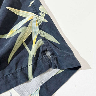 00's TOMMY BAHAMA 総柄 オープンカラー ヘビーシルク S/S シャツ