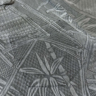 00's JAMAICA JAXX 総柄 オープンカラー ヘビーシルク S/S シャツ