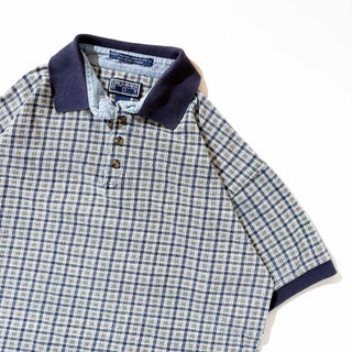 ～00's DRUMMER BOY チェック ポロシャツ
