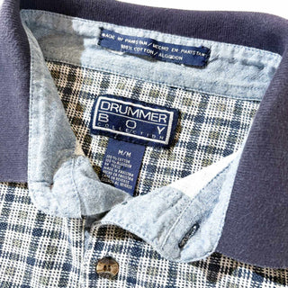 ～00's DRUMMER BOY チェック ポロシャツ