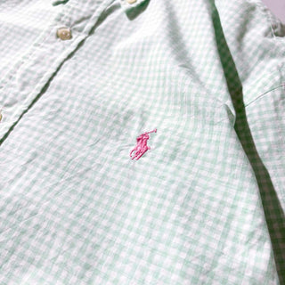 00's Ralph Lauren ギンガムチェック B.D. L/S シャツ