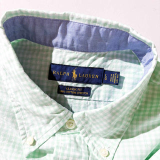 00's Ralph Lauren ギンガムチェック B.D. L/S シャツ