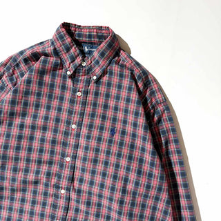 90's Ralph Lauren "BLAKE" タータンチェック B.D. L/S シャツ