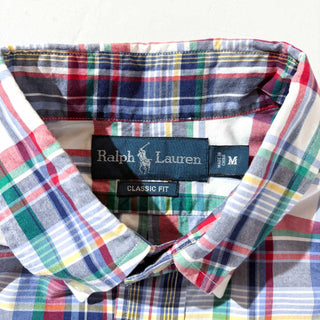 90's～00's Ralph Lauren チェック B.D. L/S シャツ