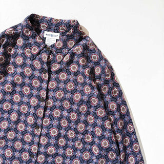 00's WHITE STAG 総柄 レーヨン L/S シャツ