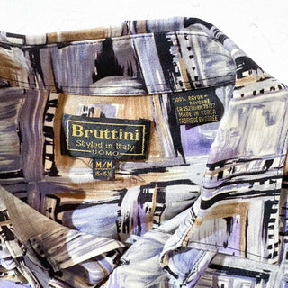 ～00's Bruttini 総柄 レーヨン L/S シャツ