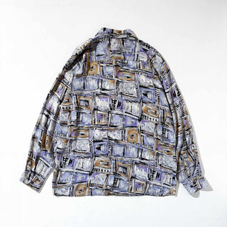 ～00's Bruttini 総柄 レーヨン L/S シャツ