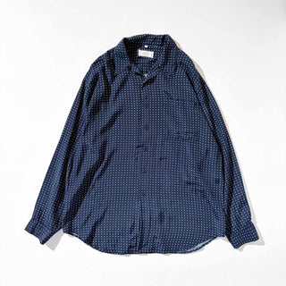 00's FOSTERS ビスコース ダイヤ柄 オープンカラー L/S シャツ