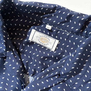 00's FOSTERS ビスコース ダイヤ柄 オープンカラー L/S シャツ