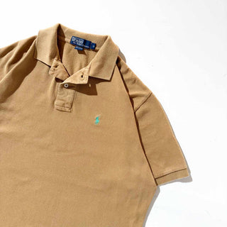 90's Ralph Lauren ワンポイント ポロシャツ(マロン)