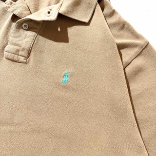 90's Ralph Lauren ワンポイント ポロシャツ(マロン)
