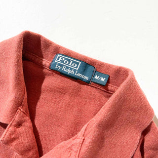 90's Ralph Lauren ワンポイント ポロシャツ(ブラッドオレンジ)