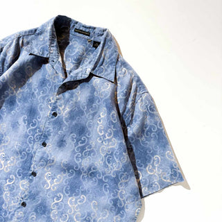 ～00's リネン 総柄 S/S シャツ