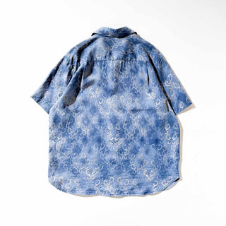 ～00's リネン 総柄 S/S シャツ