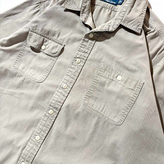 90's Ralph Lauren "ガチャポケ" コットン ワーク S/S シャツ