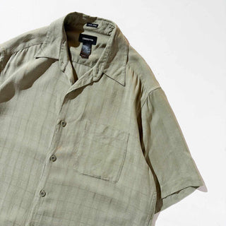 ～00's Claiborne ボックスカット シルク S/S シャツ