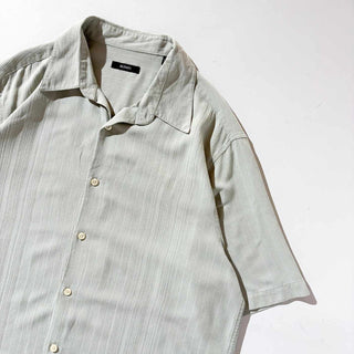 00's ALFANI ボックスシルエット シルク S/S シャツ